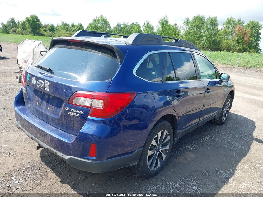 Vin: 4s4bsalcxf3225527, lot: 46238955, subaru outback 2.5i limited 20154