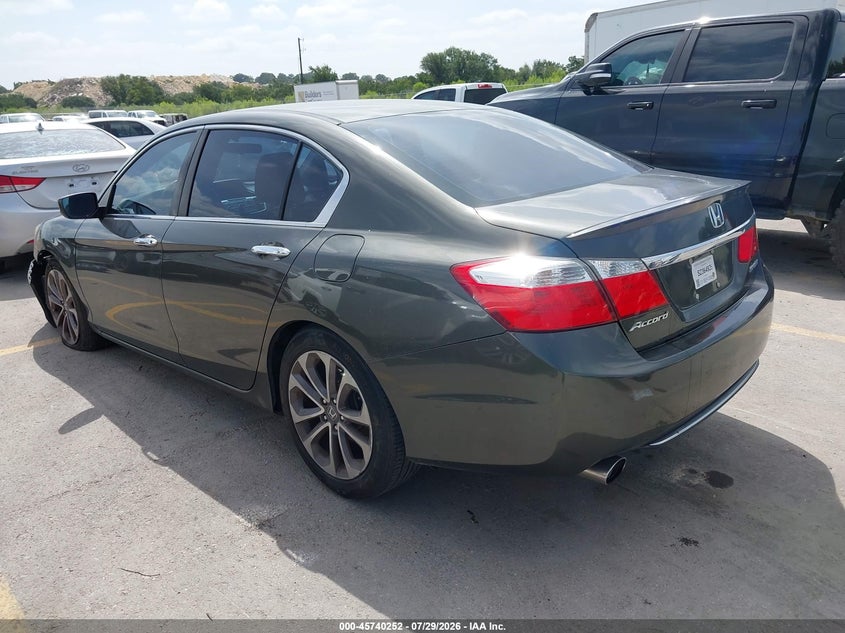 Vin: 1hgcr2f52ea143990, lot: 46238956, honda accord sport 20143