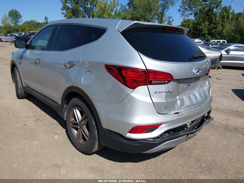 Vin: 5xyzt3lbxjg562674, lot: 46238960, hyundai santa fe sport 2.4l 20183