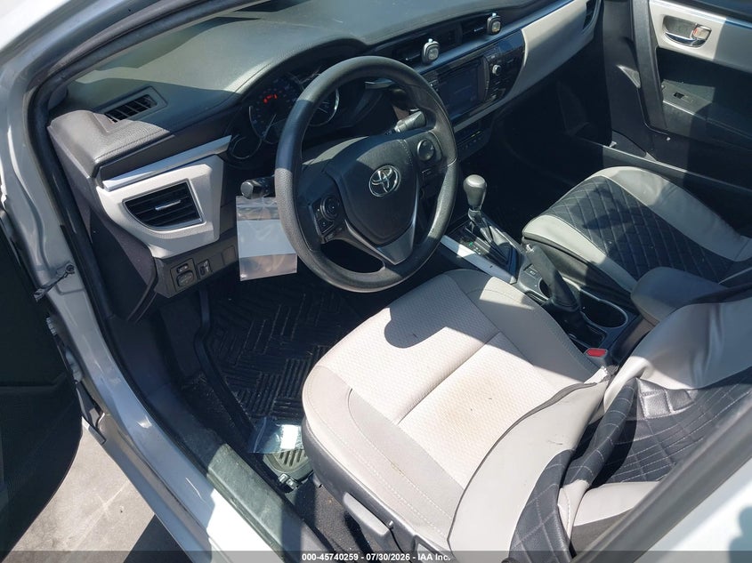 2015 TOYOTA COROLLA SEDAN 1.8L I-4 DOHC, VVT, 132HP
