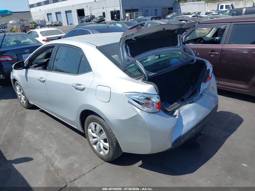Vin: 2t1burhe7fc417387, lot: 46238964, toyota corolla l/le/le pls/prm/s/s pls 20153