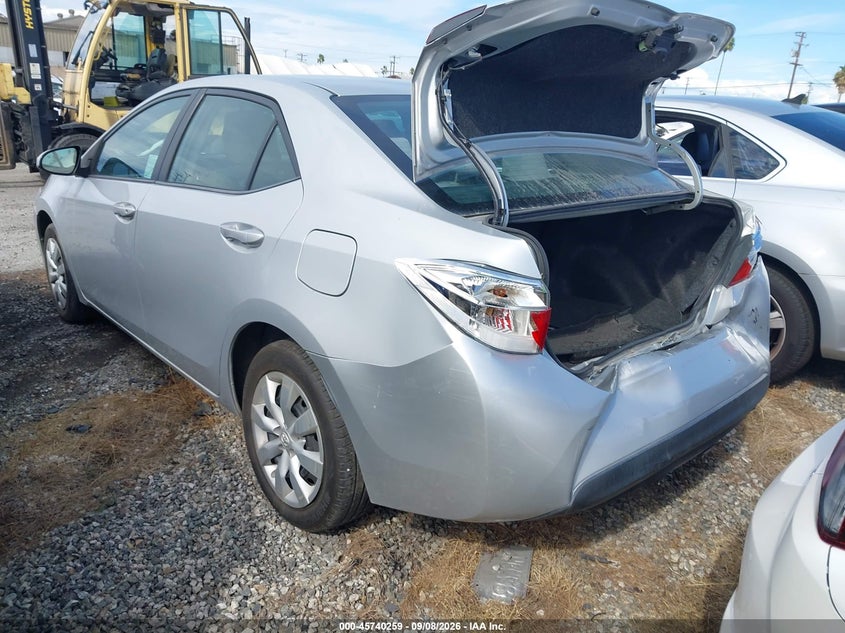 Vin: 2t1burhe7fc417387, lot: 46238964, toyota corolla le 20153
