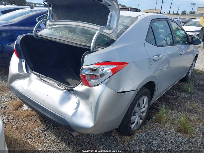 Vin: 2t1burhe7fc417387, lot: 46238964, toyota corolla le 20154