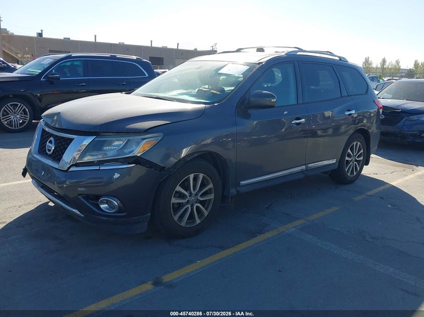 Vin: 5n1ar2mn4ec636868, lot: 46238990, nissan pathfinder sl 20142