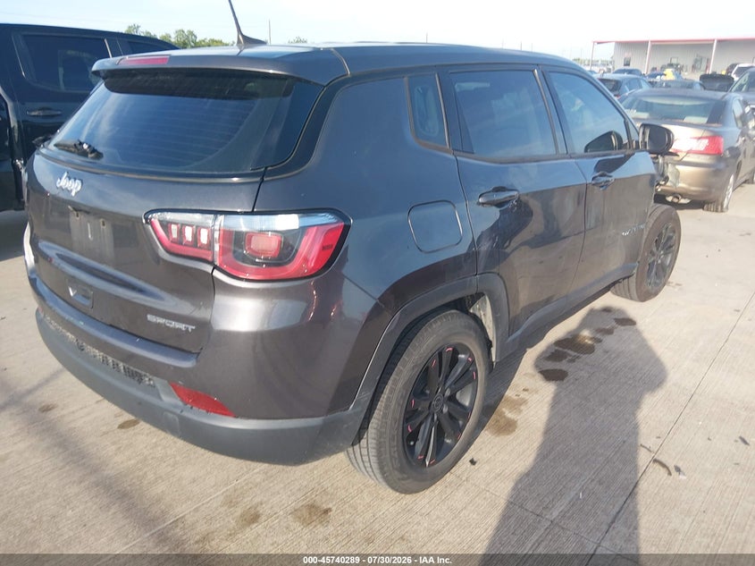 Vin: 3c4njcab8lt117952, lot: 46238993, jeep compass sport fwd 20204