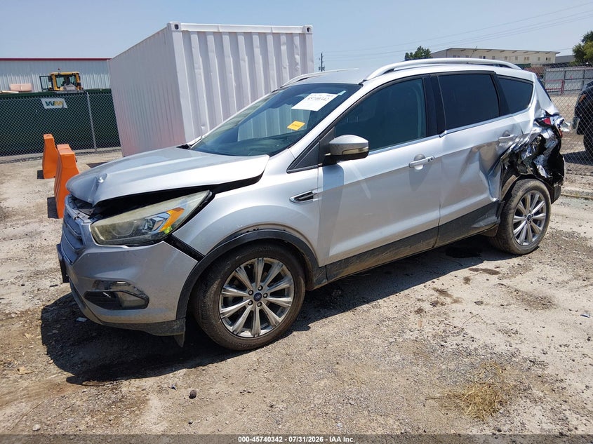 Vin: 1fmcu0jd6hue47449, lot: 46239046, ford escape titanium 20172