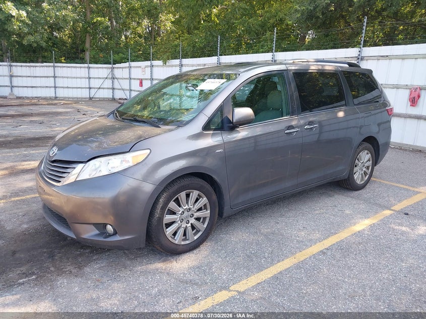 Vin: 5tddz3dc1hs163584, lot: 46239082, toyota sienna xle 7 passenger 20172