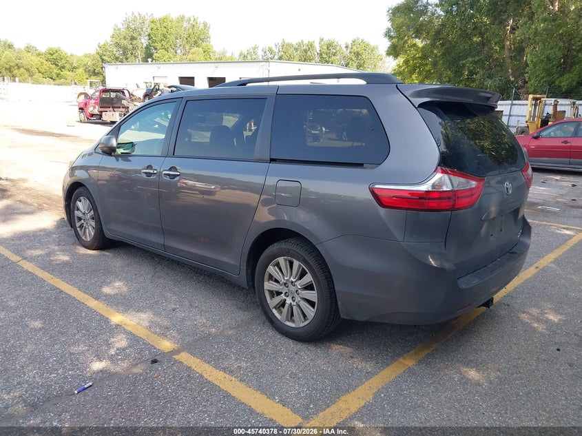Vin: 5tddz3dc1hs163584, lot: 46239082, toyota sienna xle 7 passenger 20173
