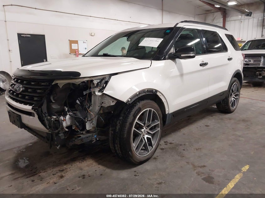 Vin: 1fm5k8gtxgga29274, lot: 46239086, ford explorer sport 20162