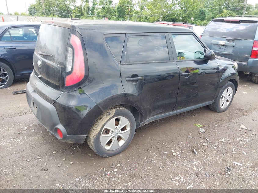Vin: kndjn2a20f7235872, lot: 46239098, kia soul 20154