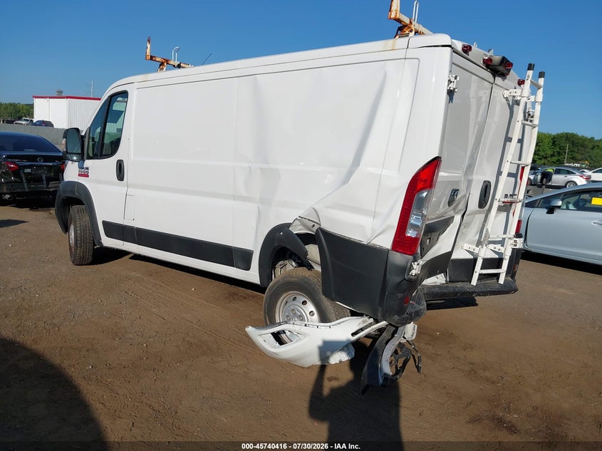 Vin: 3c6trvag8ke556019, lot: 46239120, ram promaster 1500 low roof 136 wb 20193