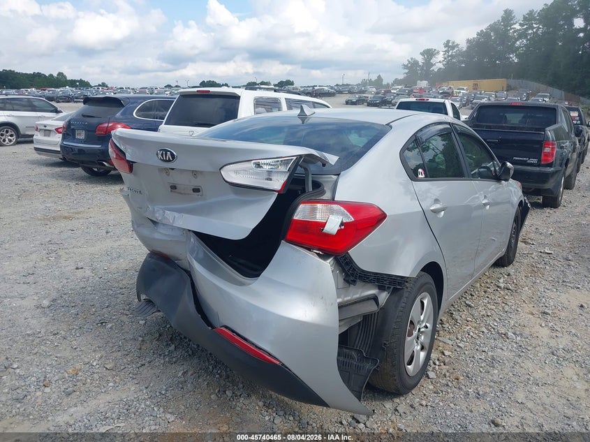 Vin: knafx4a67g5538799, lot: 46239169, kia forte lx 20164