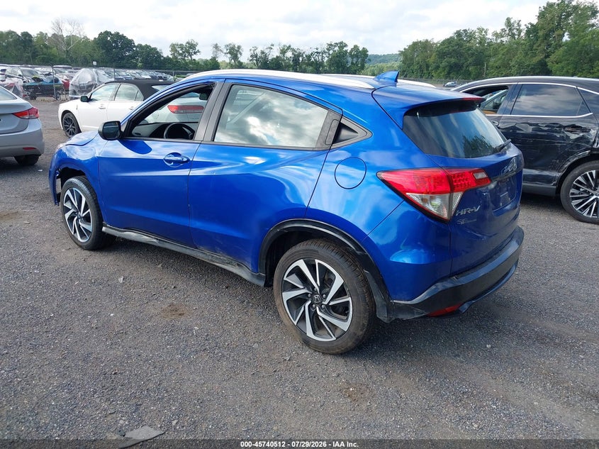 Vin: 3czru6h12kg734997, lot: 46239216, honda hr-v sport 20193