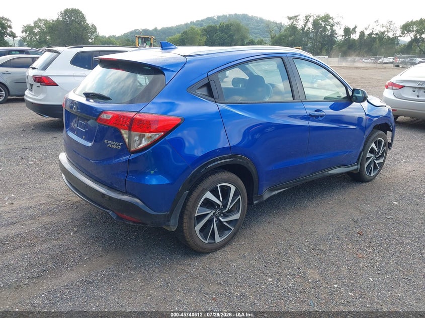 Vin: 3czru6h12kg734997, lot: 46239216, honda hr-v sport 20194