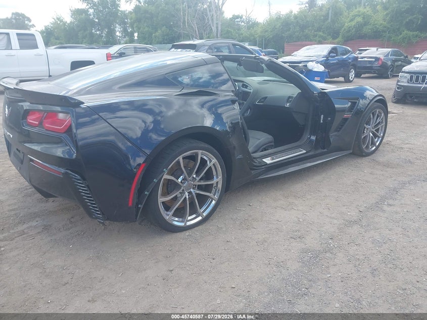 Vin: 1g1yy2d71h5119617, lot: 46239291, chevrolet corvette grand sport 20174