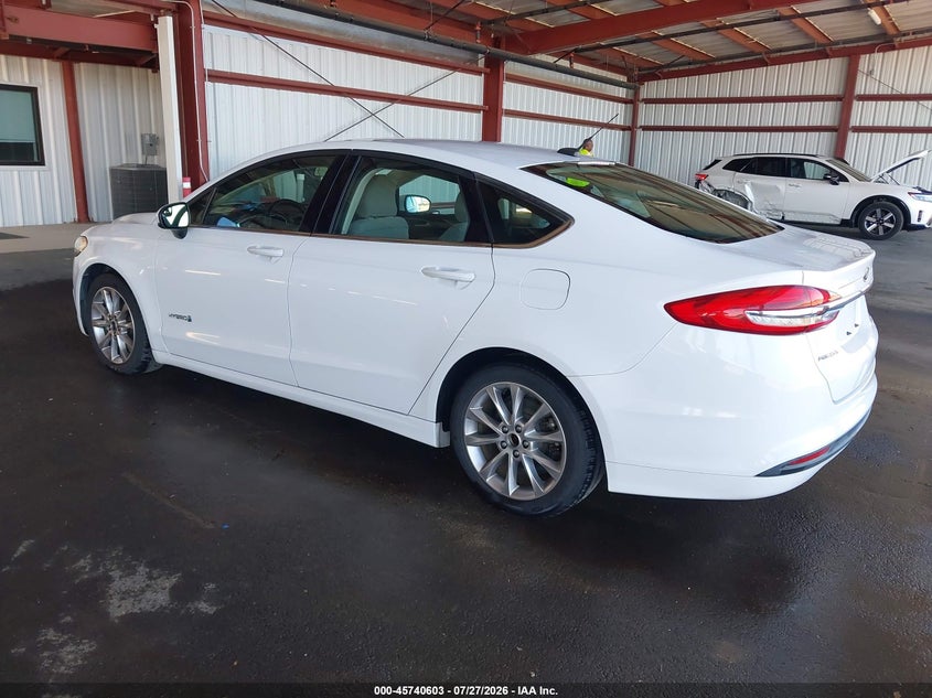 Vin: 3fa6p0uu8hr360816, lot: 46239307, ford fusion hybrid s 20173