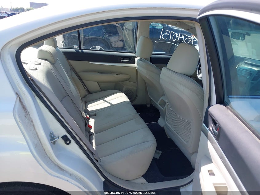 2011 SUBARU LEGACY auction photo 8
