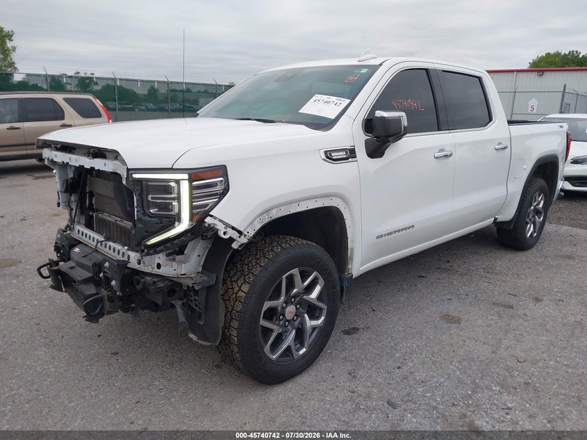 Vin: 3gtuude86pg101545, lot: 46239446, gmc sierra 1500 4wd  short box slt 20232