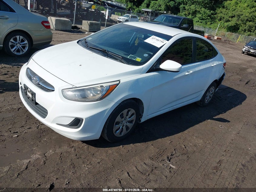Vin: kmhct4ae9gu009851, lot: 46239454, hyundai accent se 20162