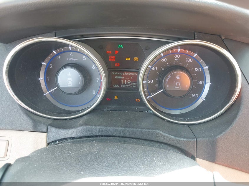 2011 HYUNDAI SONATA auction photo 7