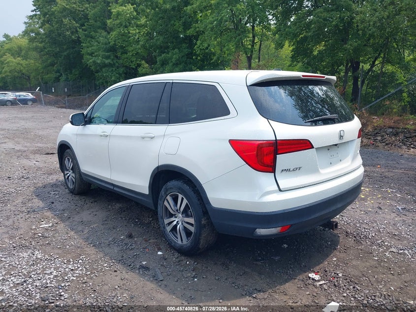 Vin: 5fnyf6h73gb063935, lot: 46239530, honda pilot ex-l 20163