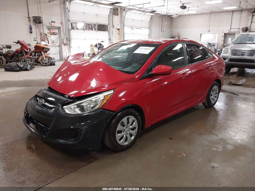 Vin: kmhct4aexfu816796, lot: 46239548, hyundai accent gls 20152