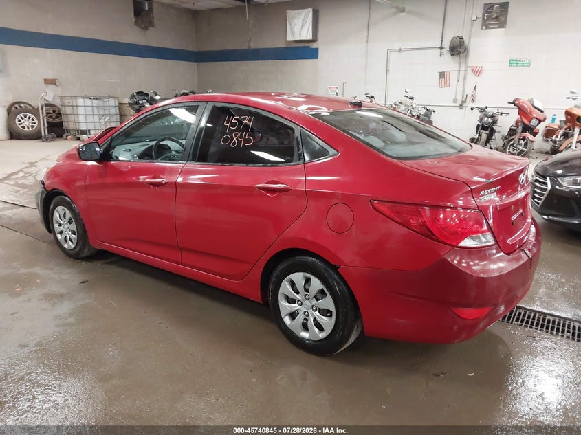 Vin: kmhct4aexfu816796, lot: 46239548, hyundai accent gls 20153