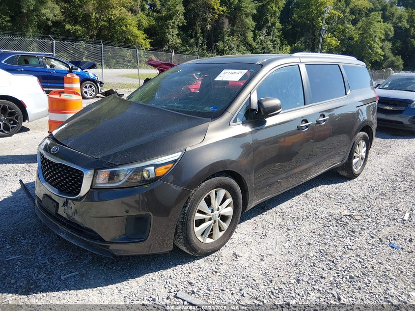 Vin: kndmb5c12h6314271, lot: 46239551, kia sedona lx 20172