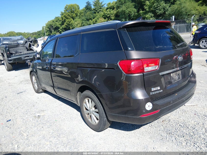 Vin: kndmb5c12h6314271, lot: 46239551, kia sedona lx 20173