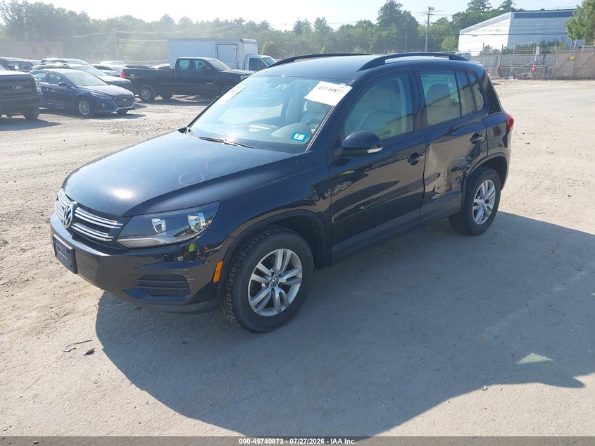 Vin: wvgbv7ax2gw581311, lot: 46239577, volkswagen tiguan s 20162