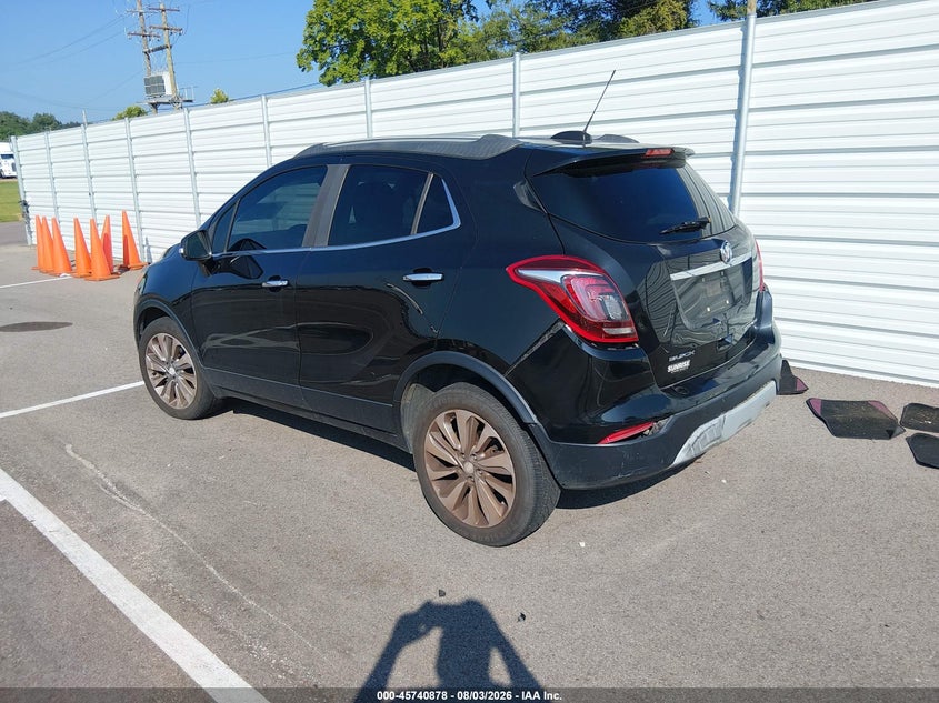 Vin: kl4cjasb4hb072716, lot: 46239582, buick encore preferred 20173