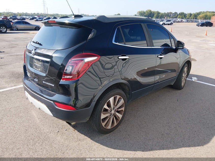 Vin: kl4cjasb4hb072716, lot: 46239582, buick encore preferred 20174