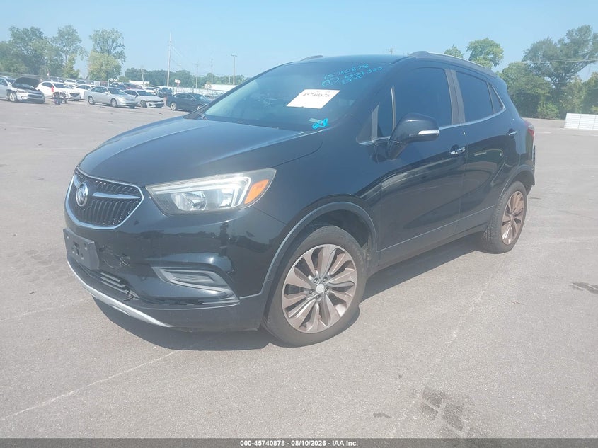 Vin: kl4cjasb4hb072716, lot: 46239582, buick encore preferred 20172