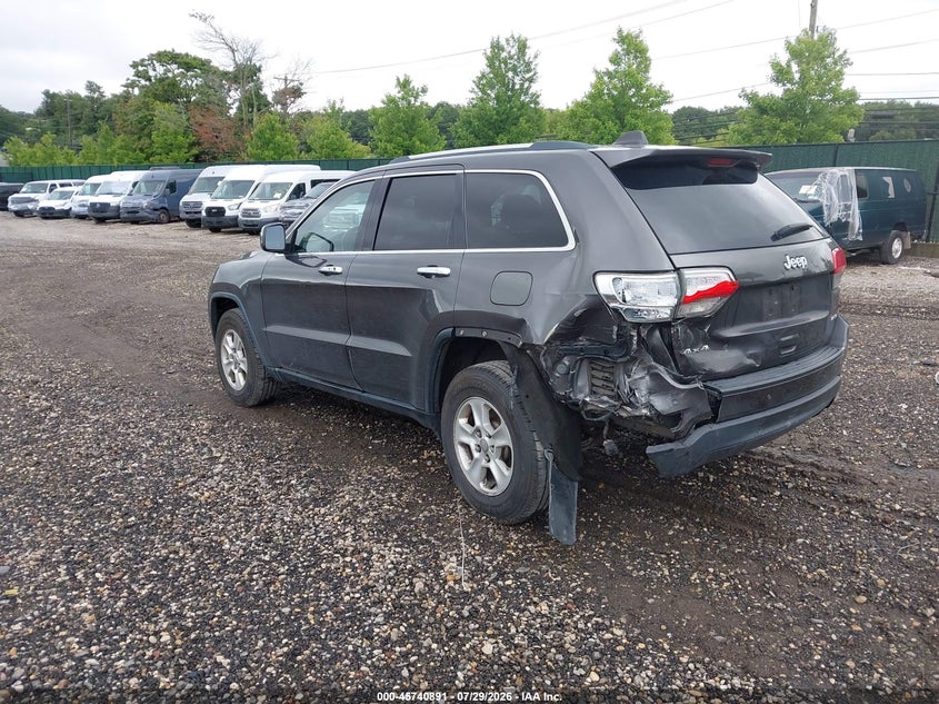 Vin: 1c4rjfag8gc343831, lot: 46239595, jeep grand cherokee laredo 20163