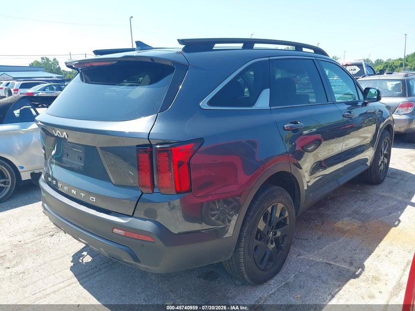 Vin: 5xyrldlc5ng098634, lot: 46239663, kia sorento x-line s 20224