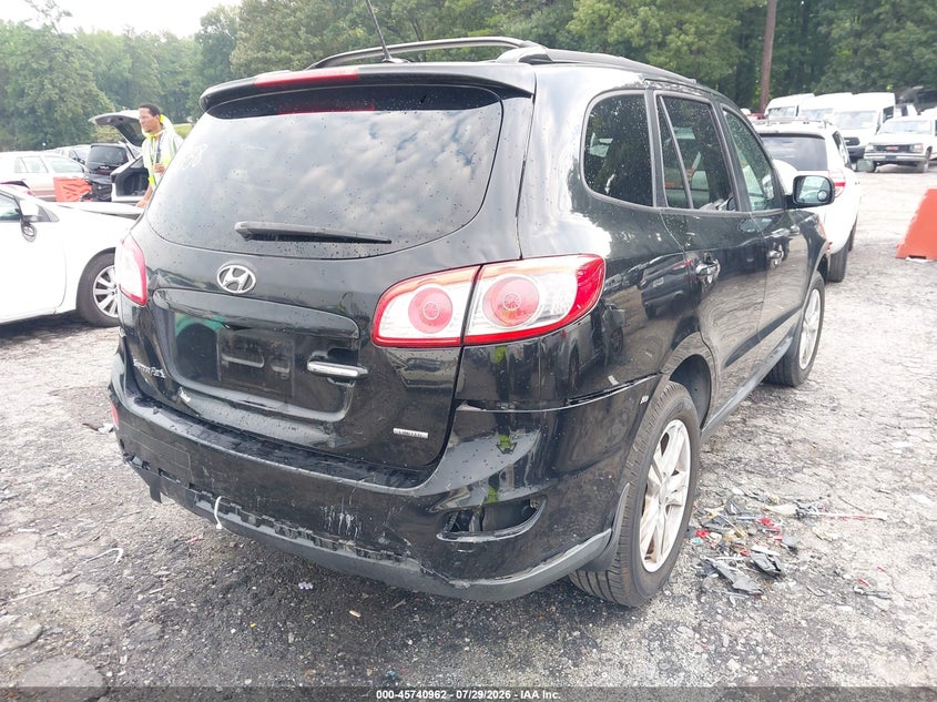 Vin: 5xyzk3ab6cg111900, lot: 46239666, hyundai santa fe limited 20124