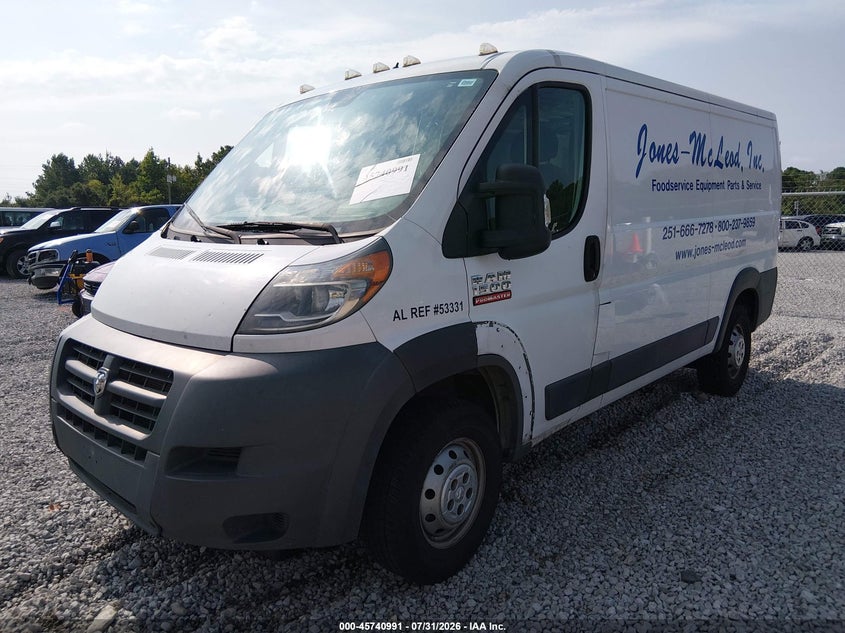 Vin: 3c6trvagxee105002, lot: 46239695, ram promaster 1500 low roof 20142
