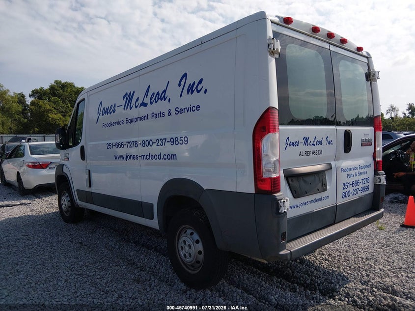 Vin: 3c6trvagxee105002, lot: 46239695, ram promaster 1500 low roof 20143