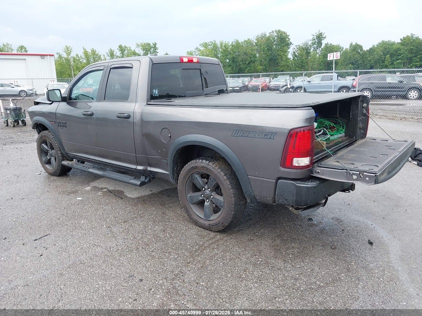 Vin: 1c6rr7gt3ls148164, lot: 46239703, ram 1500 classic warlock  4x4 6'4 box 20203