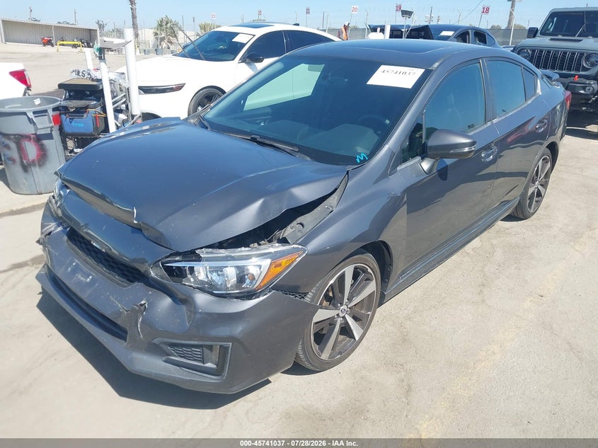 Vin: 4s3gkal61j3619852, lot: 46239741, subaru impreza 2.0i sport 20182