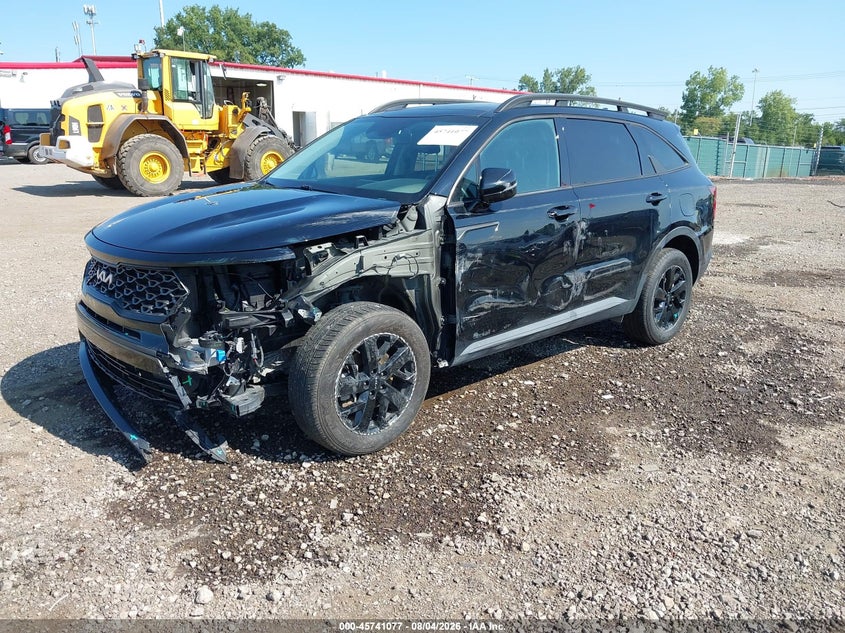 Vin: 5xyrldlc3pg237923, lot: 46239781, kia sorento x-line s 20232
