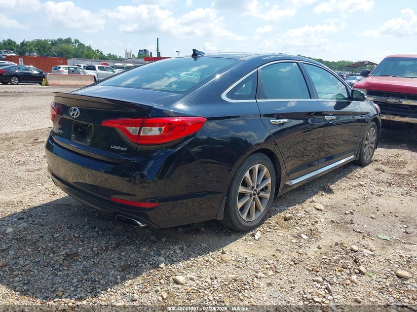 Vin: 5npe34af2gh340092, lot: 46239801, hyundai sonata limited 20164