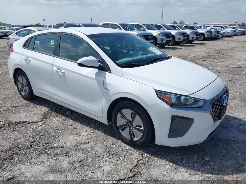 Vin: kmhc65lc6lu235252, lot: 46239870, hyundai ioniq hybrid blue 20201