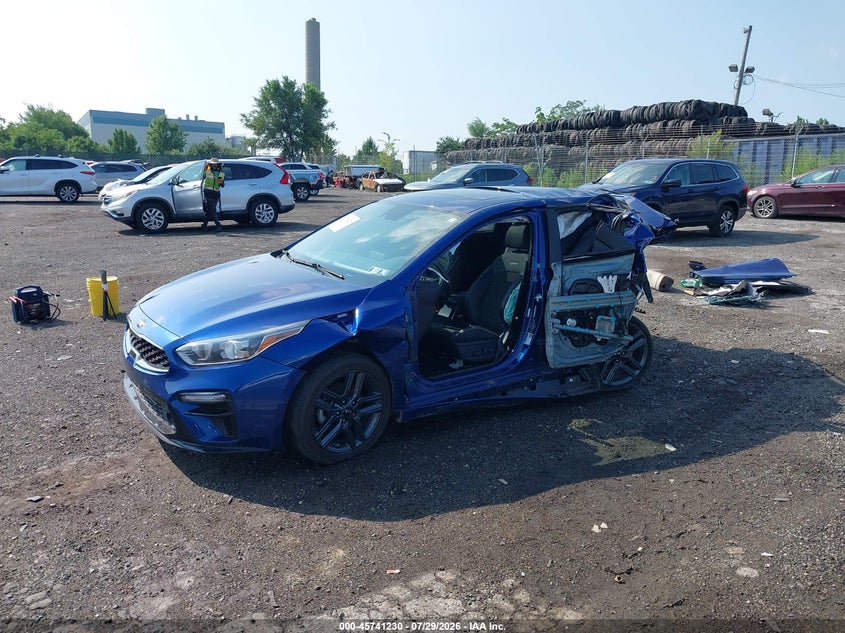 Vin: 3kpf34ad9me392225, lot: 46239934, kia forte gt-line 20212