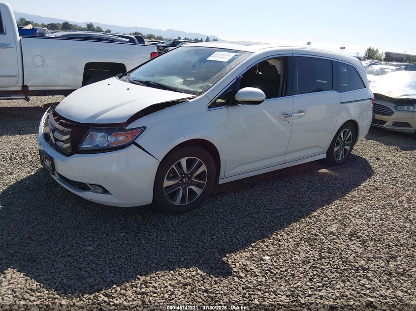 Vin: 5fnrl5h97fb016821, lot: 46239935, honda odyssey touring/touring elite 20152