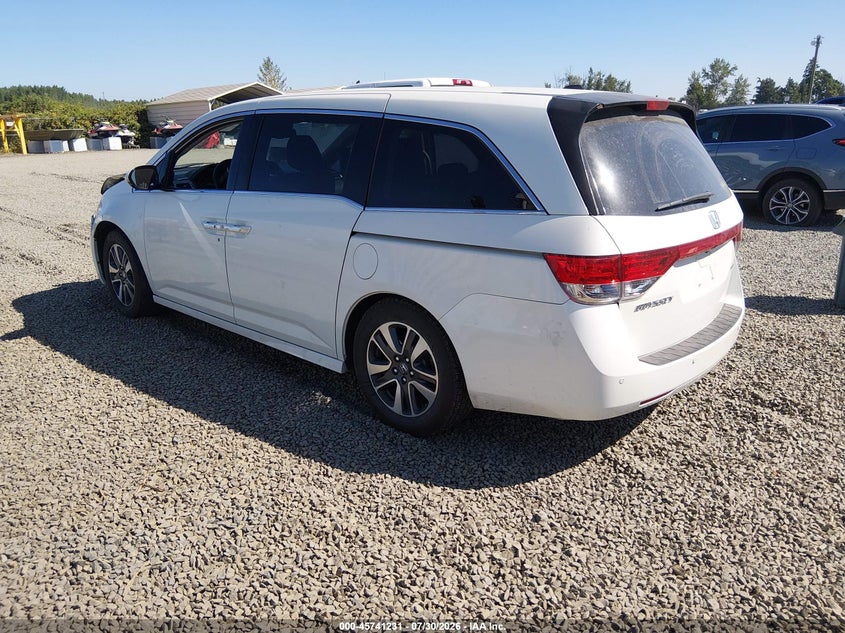 Vin: 5fnrl5h97fb016821, lot: 46239935, honda odyssey touring/touring elite 20153