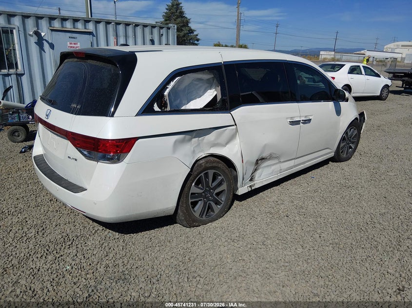 Vin: 5fnrl5h97fb016821, lot: 46239935, honda odyssey touring/touring elite 20154