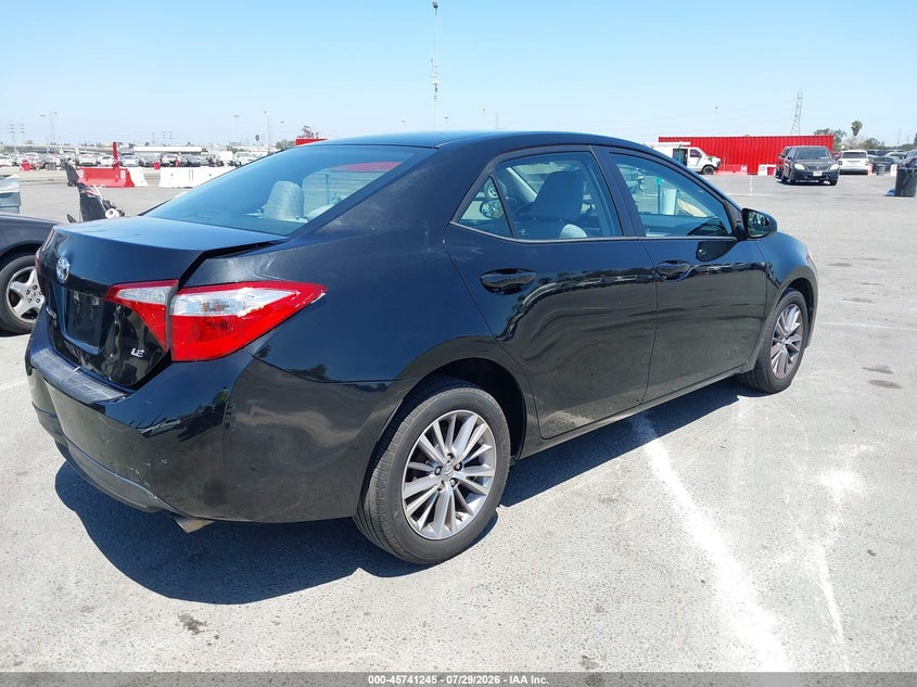 Vin: 5yfburhe0fp199227, lot: 46239949, toyota corolla le plus 20154