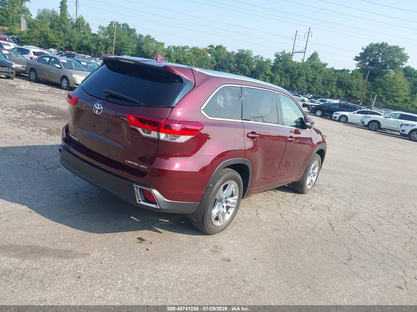 Vin: 5tddzrfh2js873014, lot: 46239961, toyota highlander limited 20184