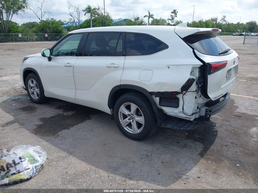 Vin: 5tdczrah0ms070872, lot: 46240043, toyota highlander l 20213